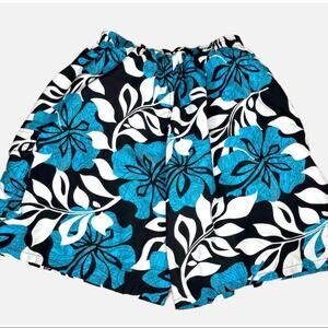 Speedo Hawaiian Print Swim Trunks